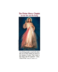 The Divine Mercy Chaplet for the Sick and the Dying Leaflet